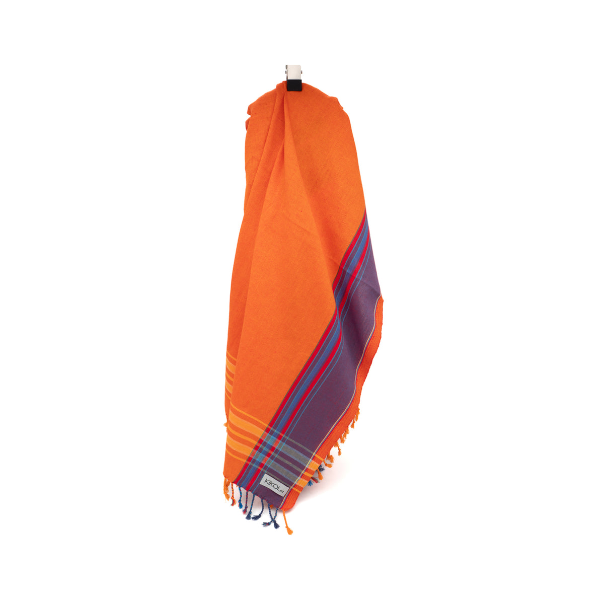 Kikoi Tuch Baumwolle Orange Lilac