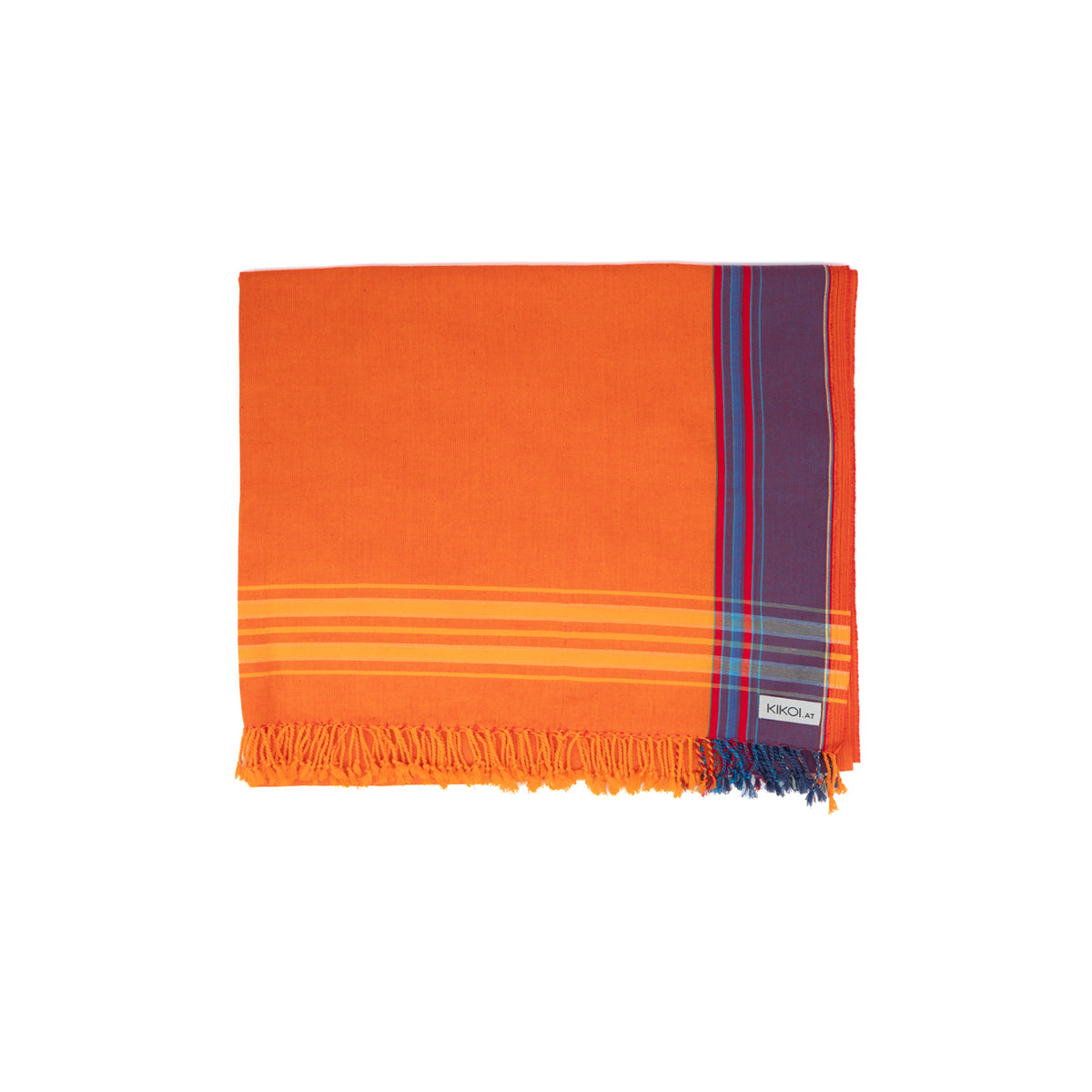 Kikoi Tuch Baumwolle Orange Lilac