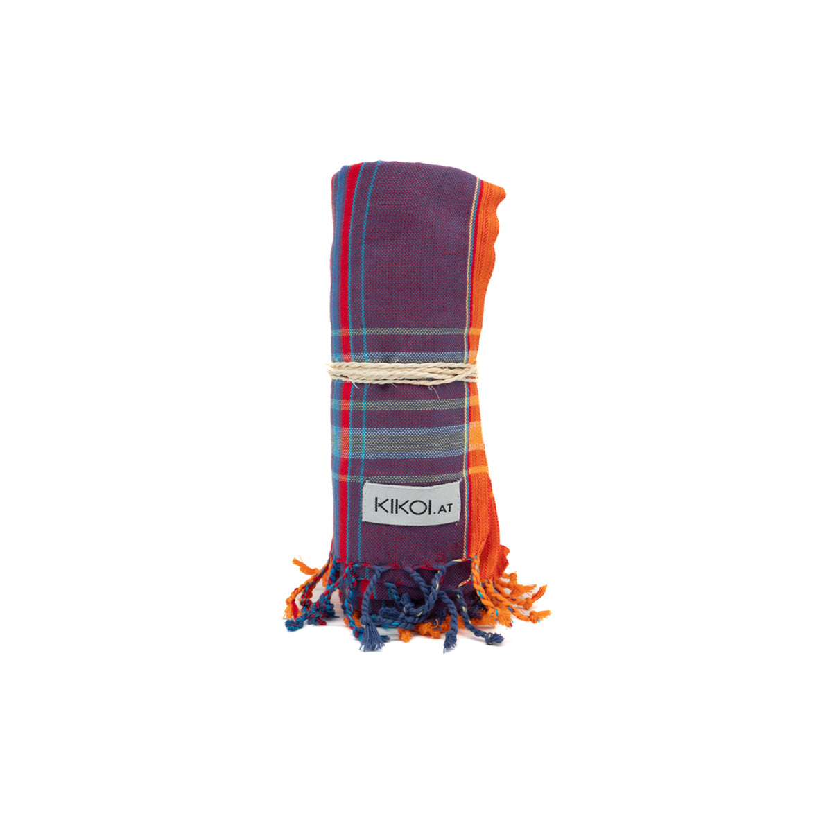 Kikoi Tuch Baumwolle Orange Lilac