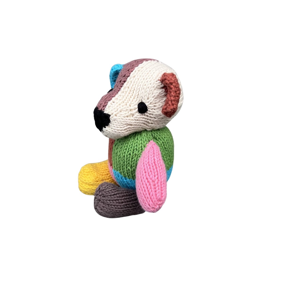 Bär Harlekin Bio-Baumwolle Small Multicolour Cream Kuscheltier Bundu