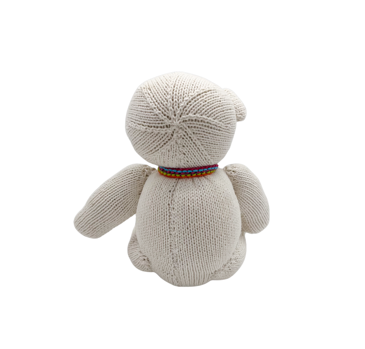 Bär Harlequin Bio-Baumwolle Large Cream Kuscheltier Bundu