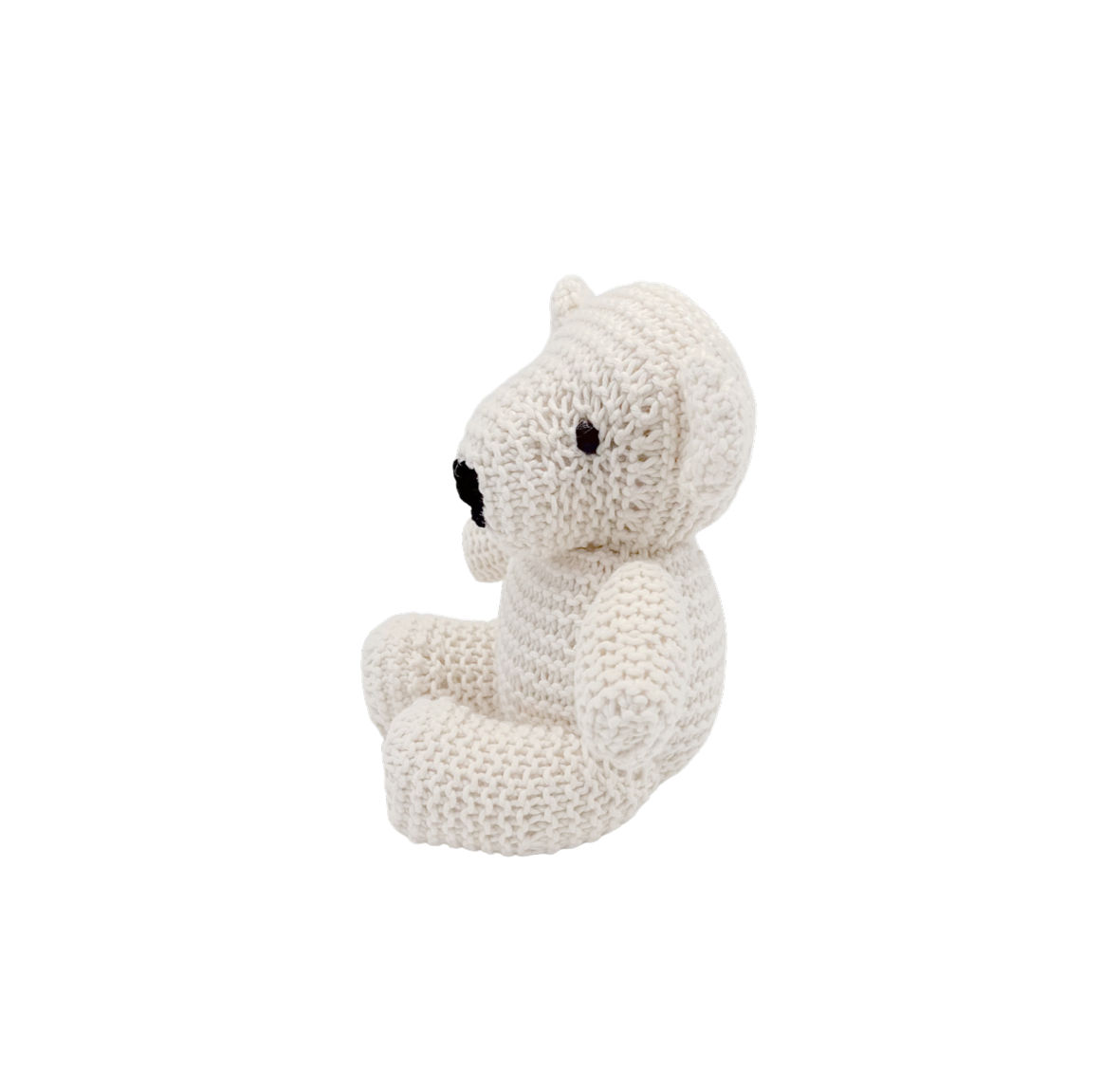 Bär Harlequin Bio-Baumwolle Small Cream Kuscheltier Bundu Garter