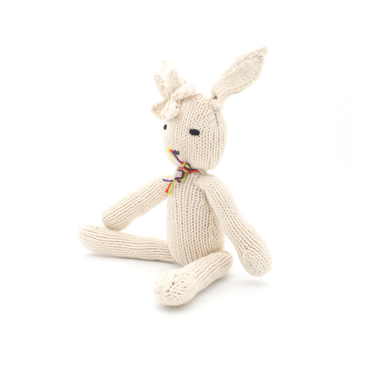Hase Bio-Baumwolle Kuscheltier Cream Ditsy