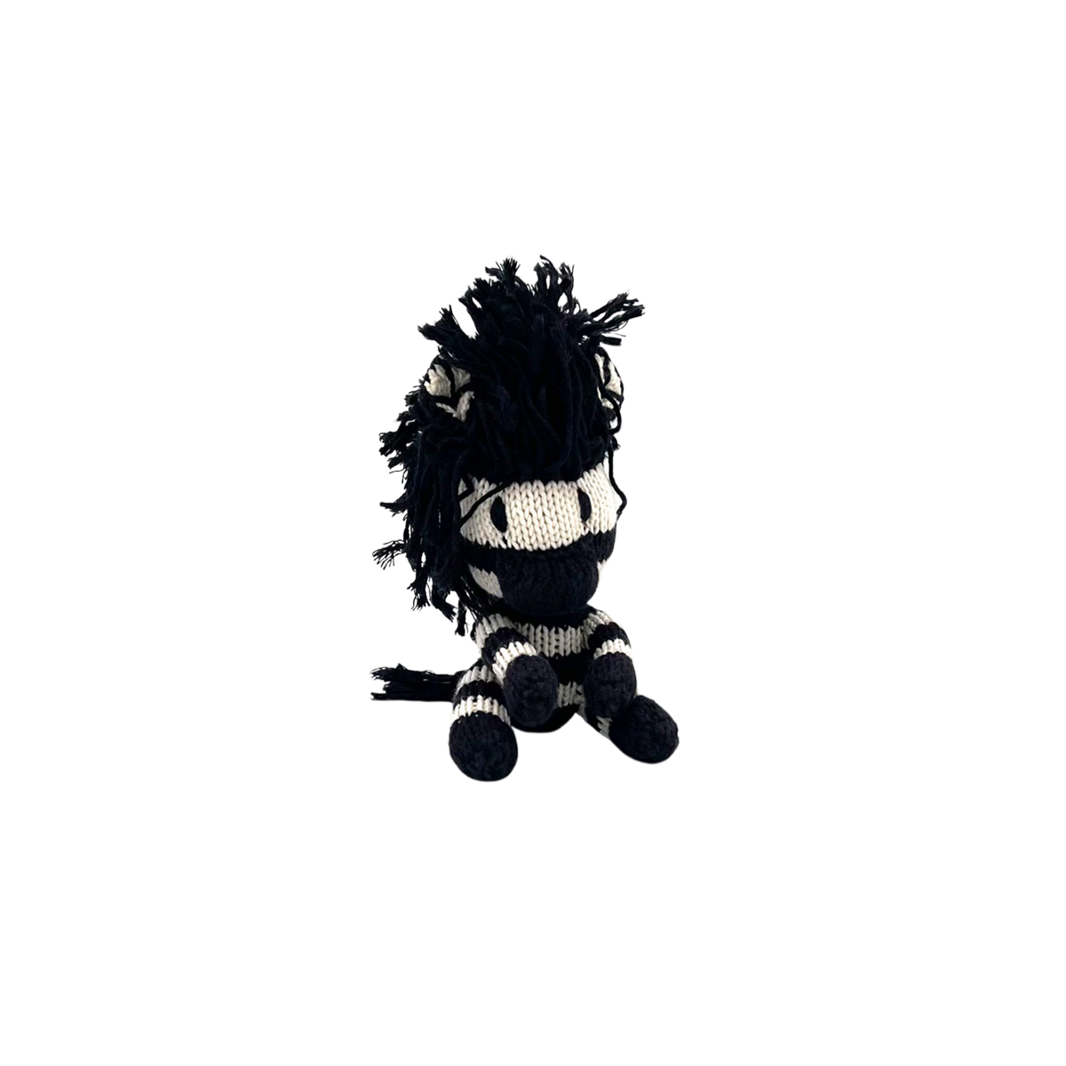 Zebra Bio-Baumwolle Small Kuscheltier Cream Black Rascal