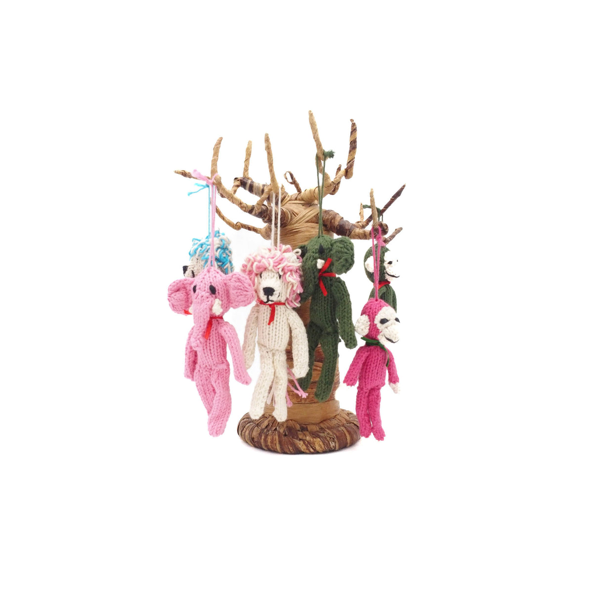 Affe Bio-Baumwolle Mini Raspberry zum Aufhängen