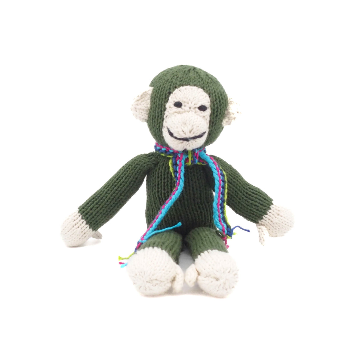 Affe Bio-Baumwolle Small Kuscheltier Junglegreen Cream Spider