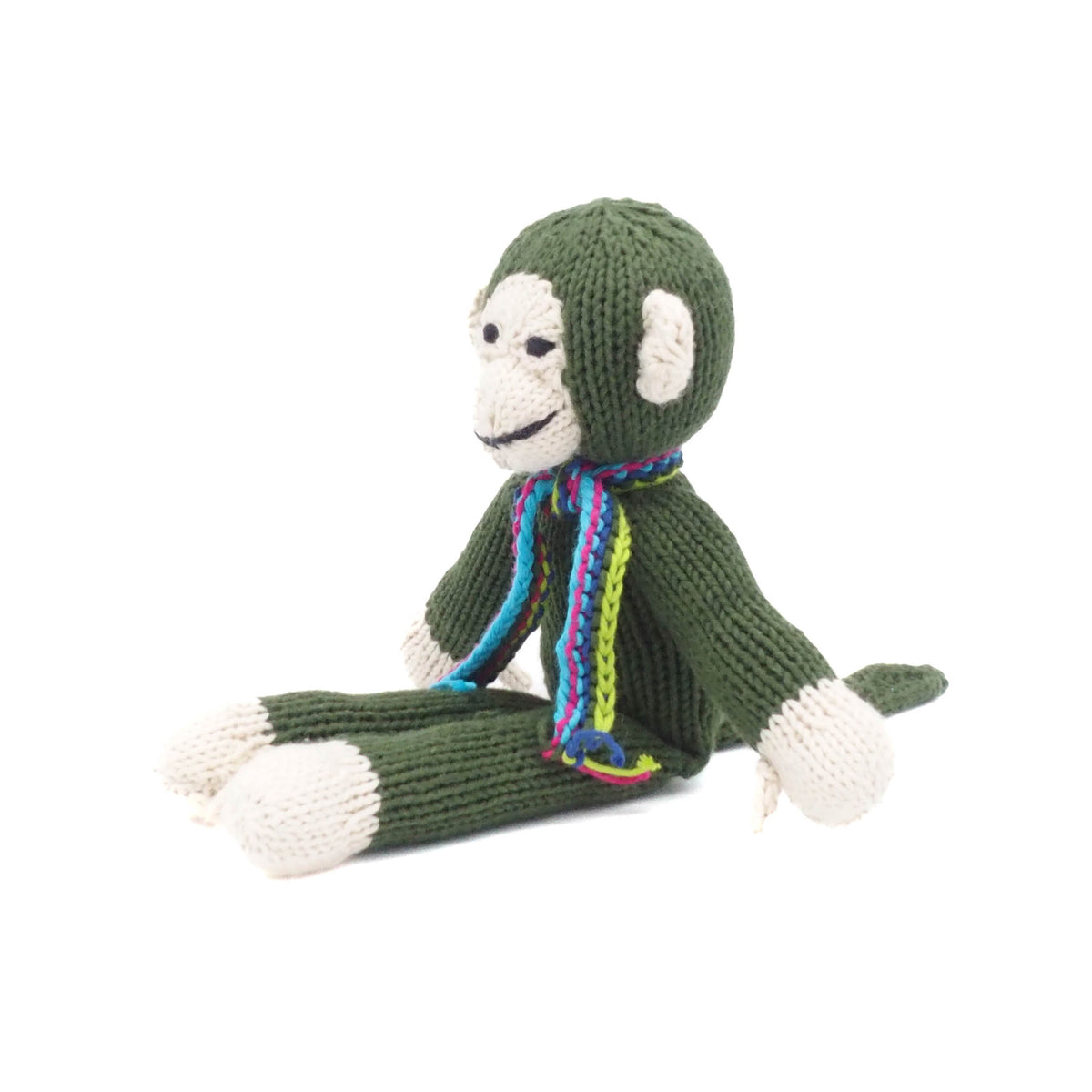 Affe Bio-Baumwolle Small Kuscheltier Junglegreen Cream Spider