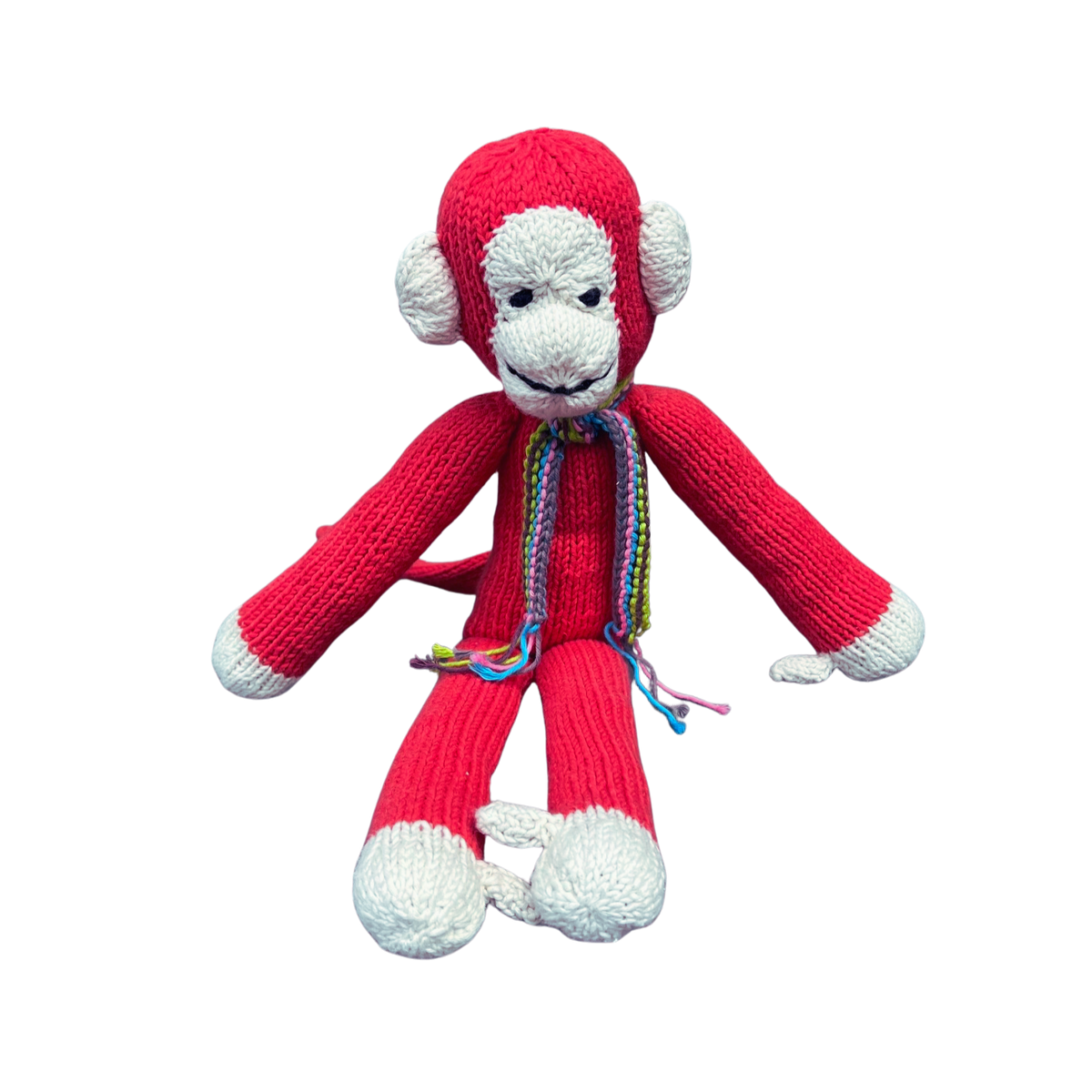 Affe Bio-Baumwolle Kuscheltier Red Cream Spider