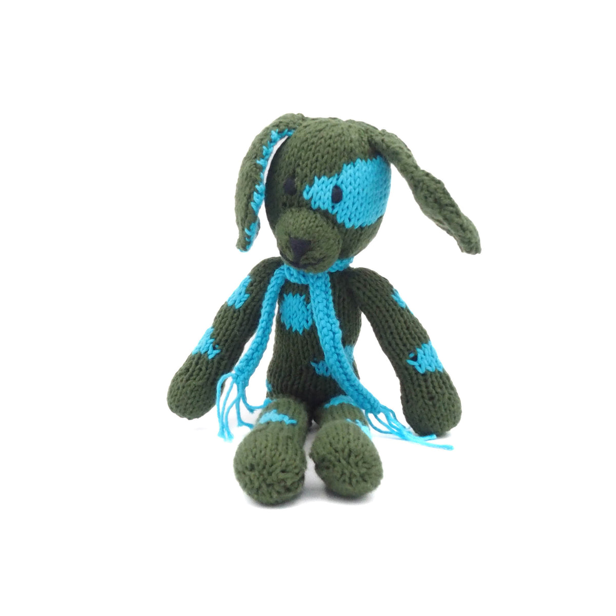 Hund Bio-Baumwolle Small Kuscheltier Junglegreen Turquise Spider
