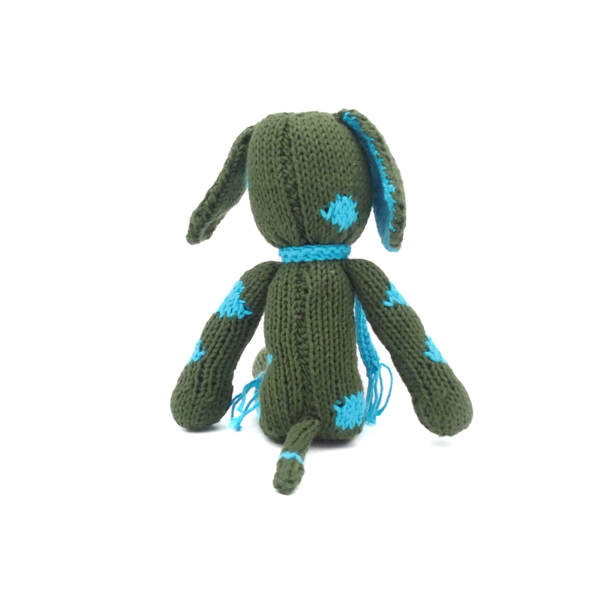 Hund Bio-Baumwolle Small Kuscheltier Junglegreen Turquise Spider