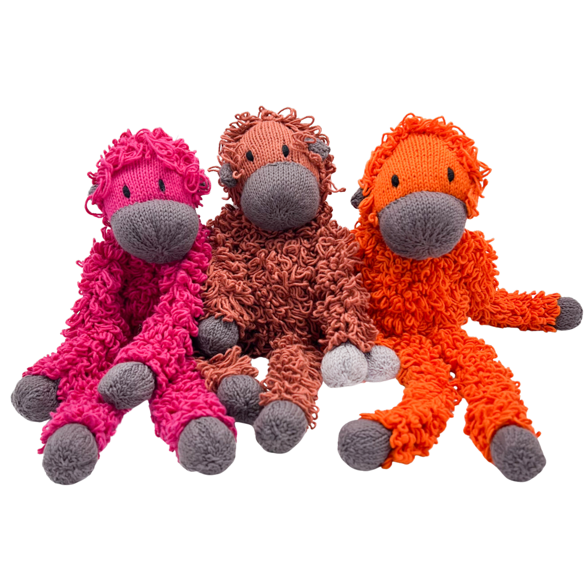 Orang-Utan Bio-Baumwolle Medium Kuscheltier Brown Spider