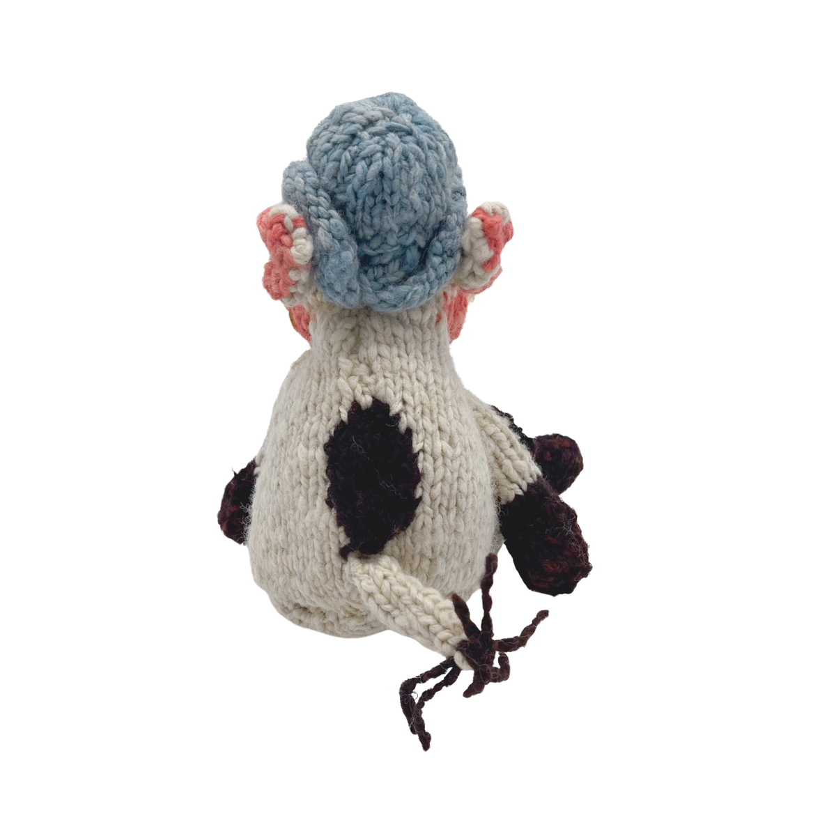 Kuh Wolle Small Kuscheltier Cream Blue Shamba