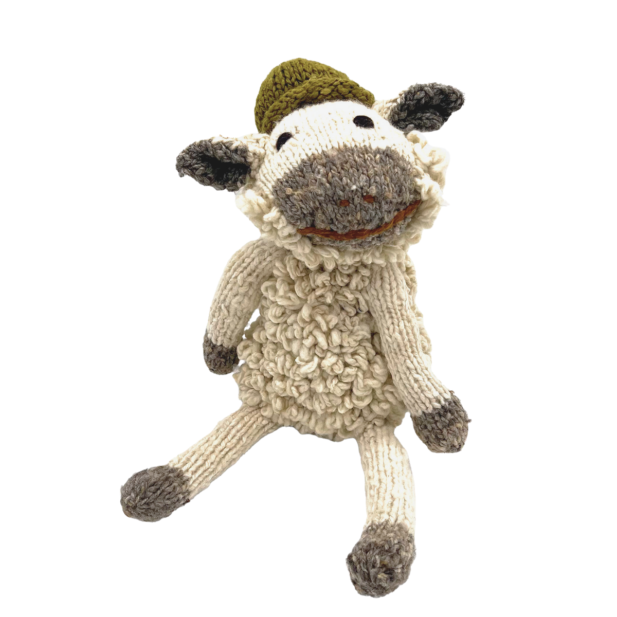 Schaf Wolle Medium Kuscheltier Cream Midgreen Shamba