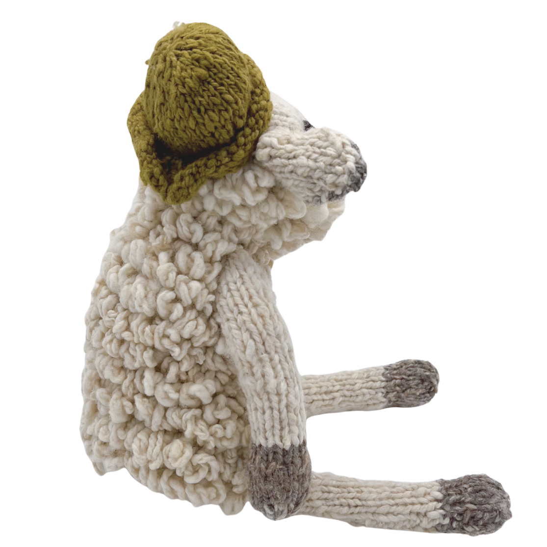 Schaf Wolle Medium Kuscheltier Cream Midgreen Shamba