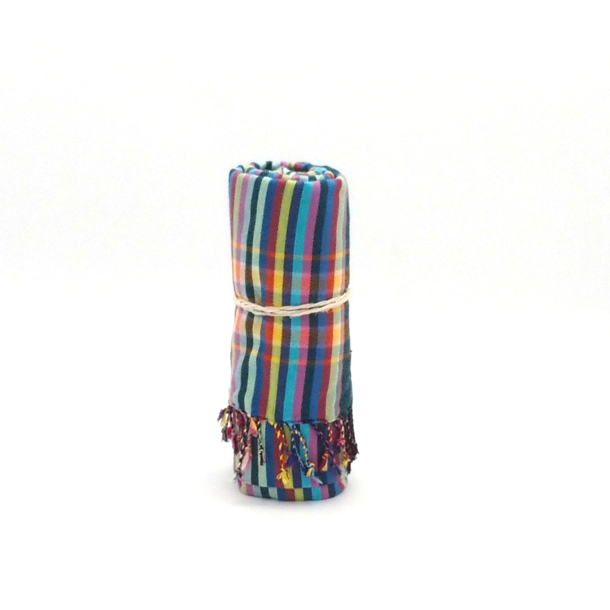 Kikoi Tuch Baumwolle Blue Multi Summerstripe