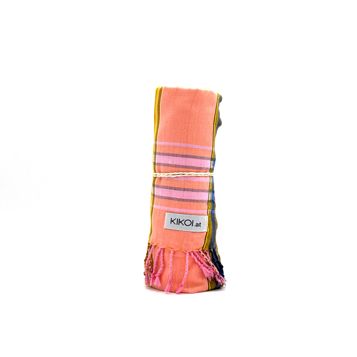 Kikoi Tuch Baumwolle Yellow Pink