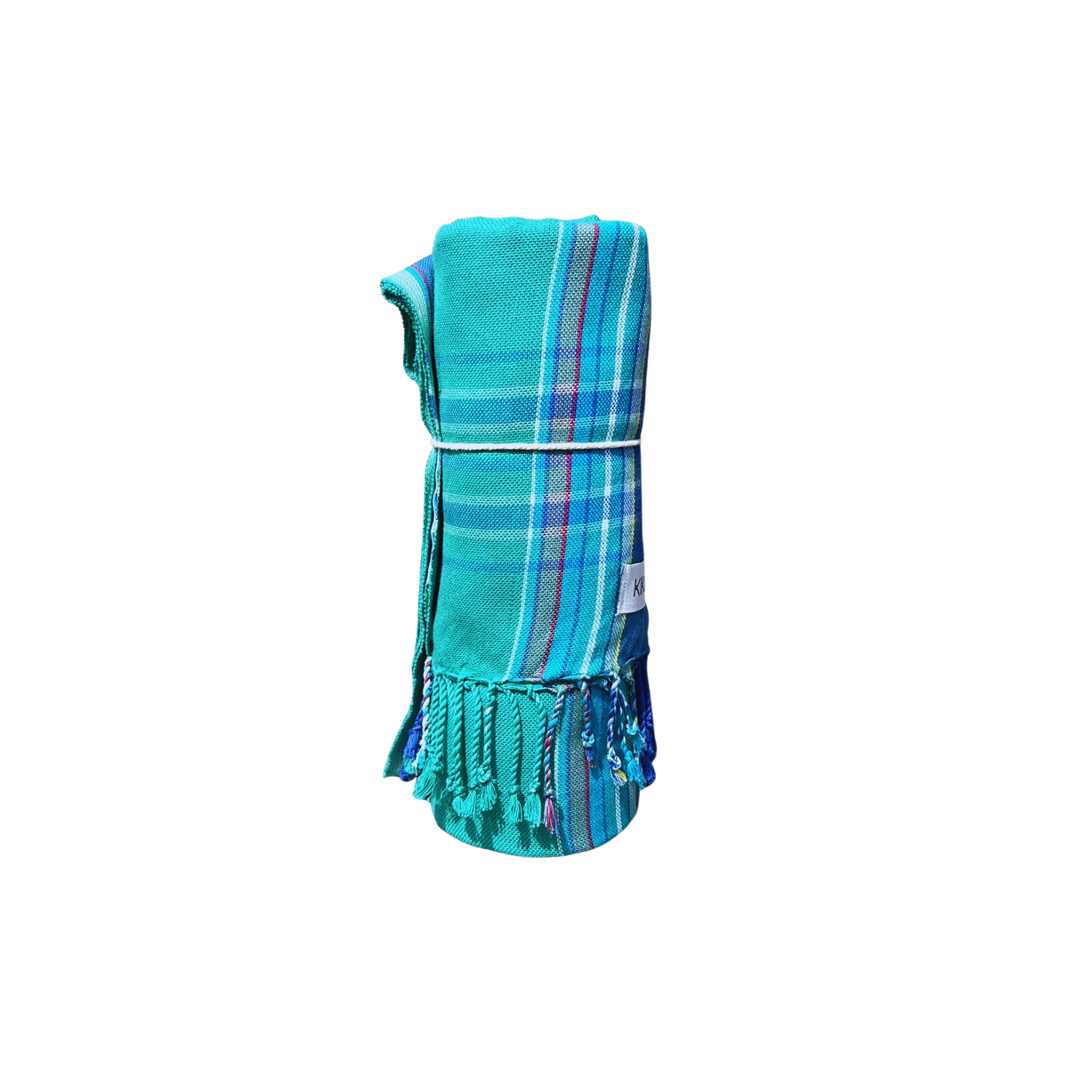 Kikoi Tuch Baumwolle Green Blue Uni