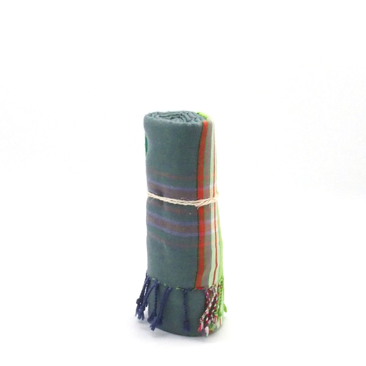 Kikoi Tuch Bauwolle Khaki Lime