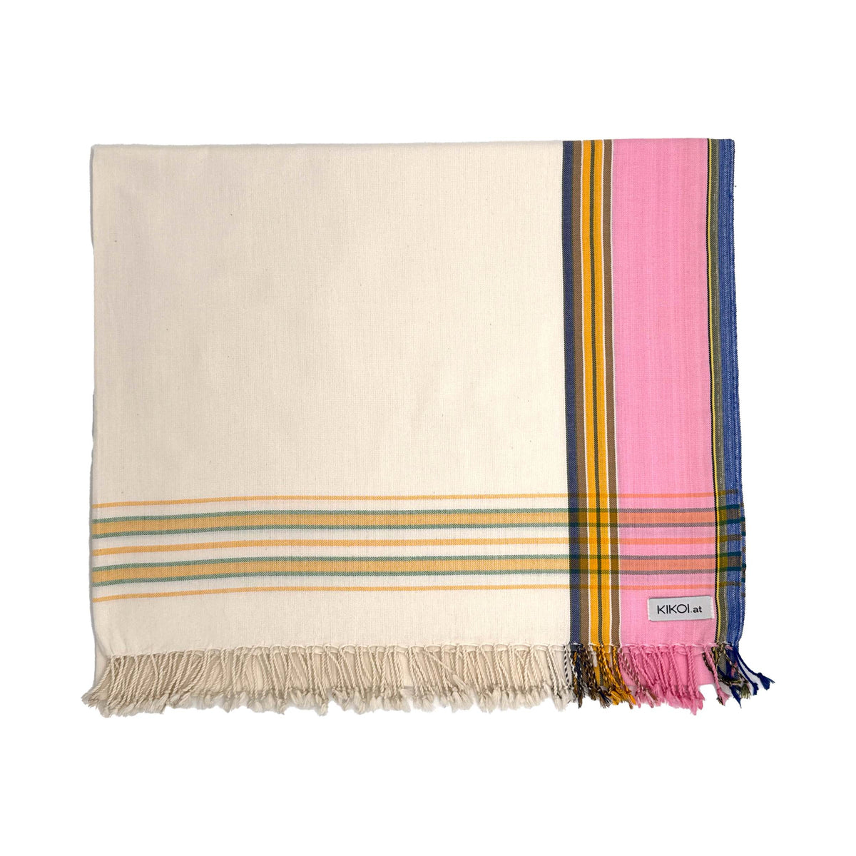 Kikoi Tuch Baumwolle Natural Pink