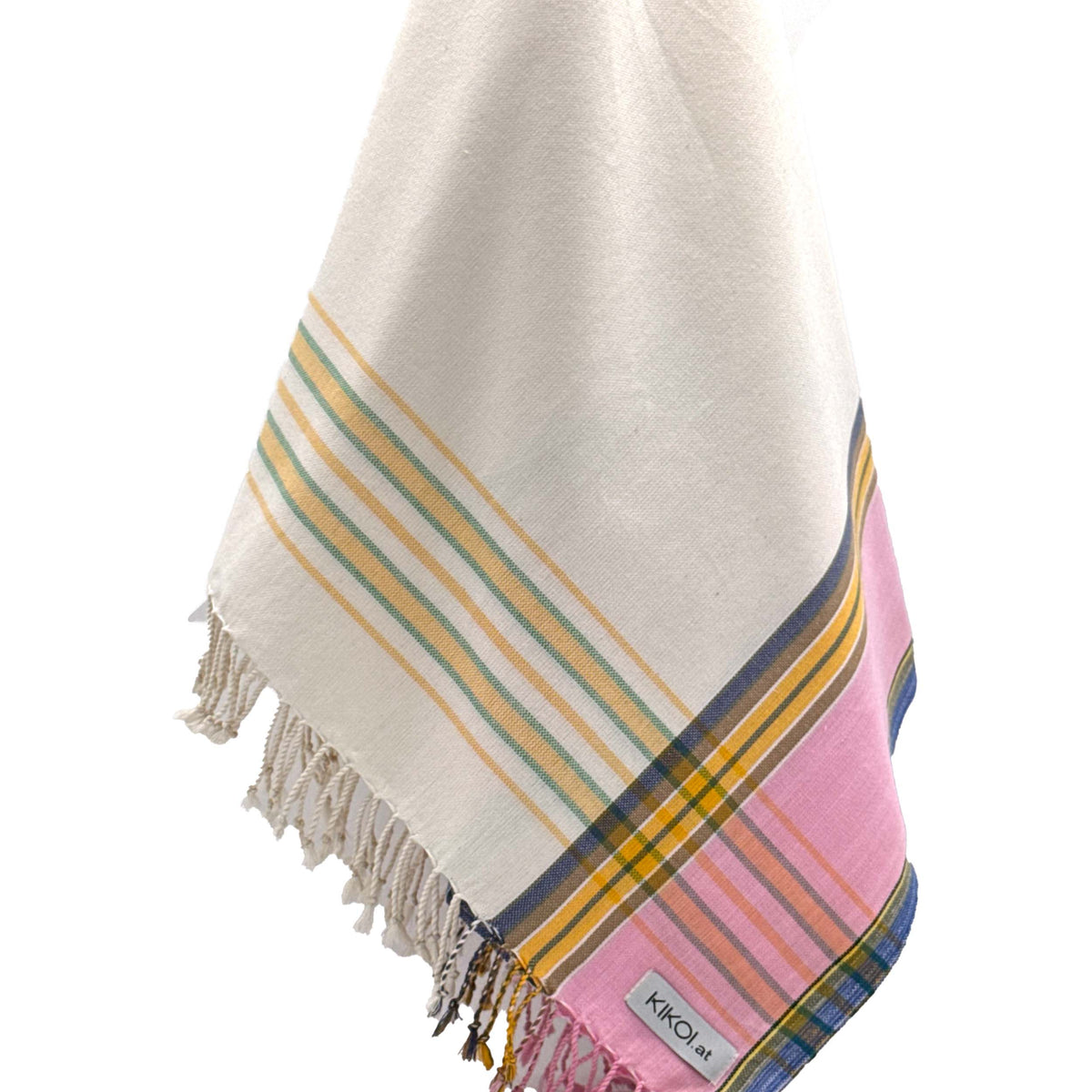 Kikoi Tuch Baumwolle Natural Pink