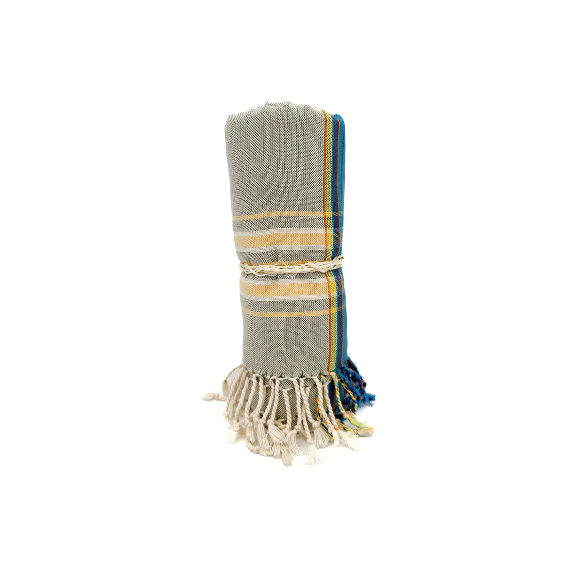 Kikoi Tuch Bauwolle Light Olive Green