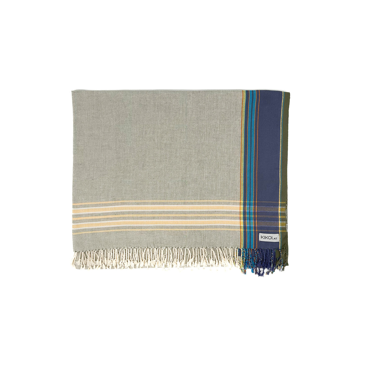 Kikoi Tuch Bauwolle Light Olive Green