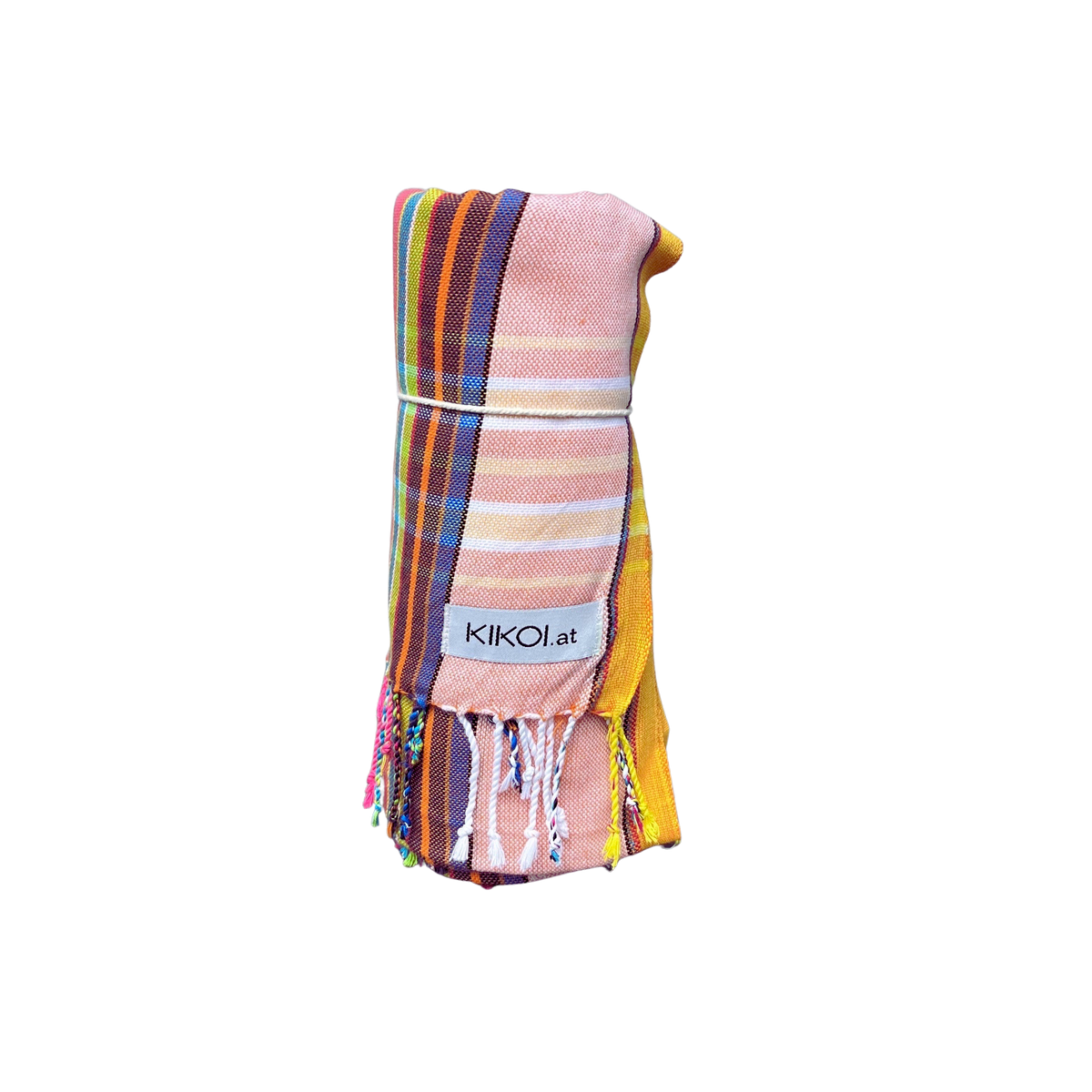 Kikoi Tuch Baumwolle Pink Orange Uni
