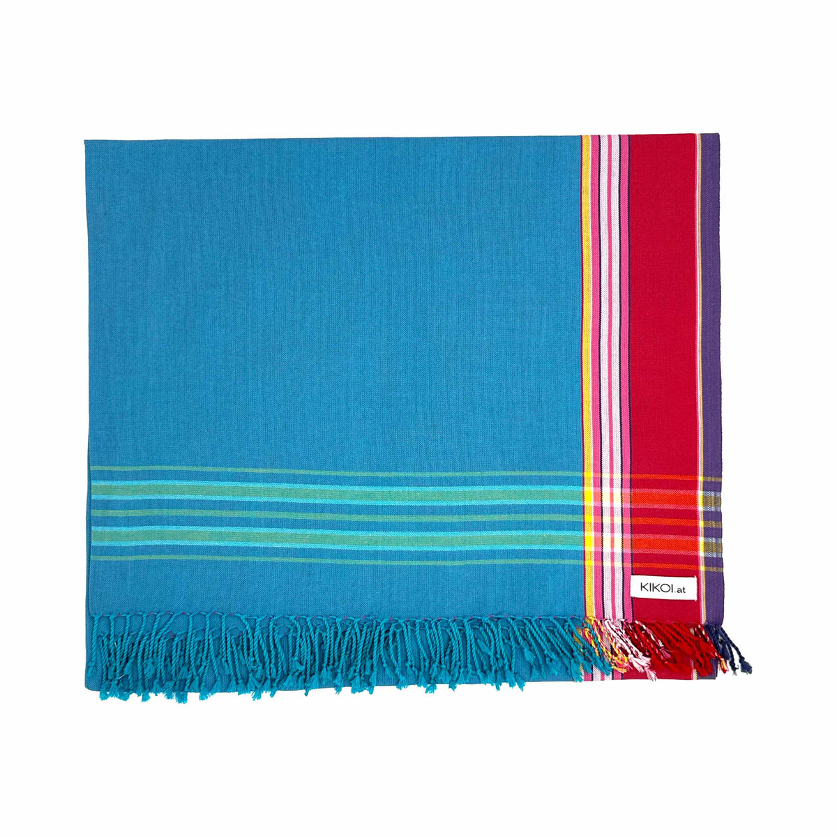 Kikoi Tuch Baumwolle Blue Strawberry