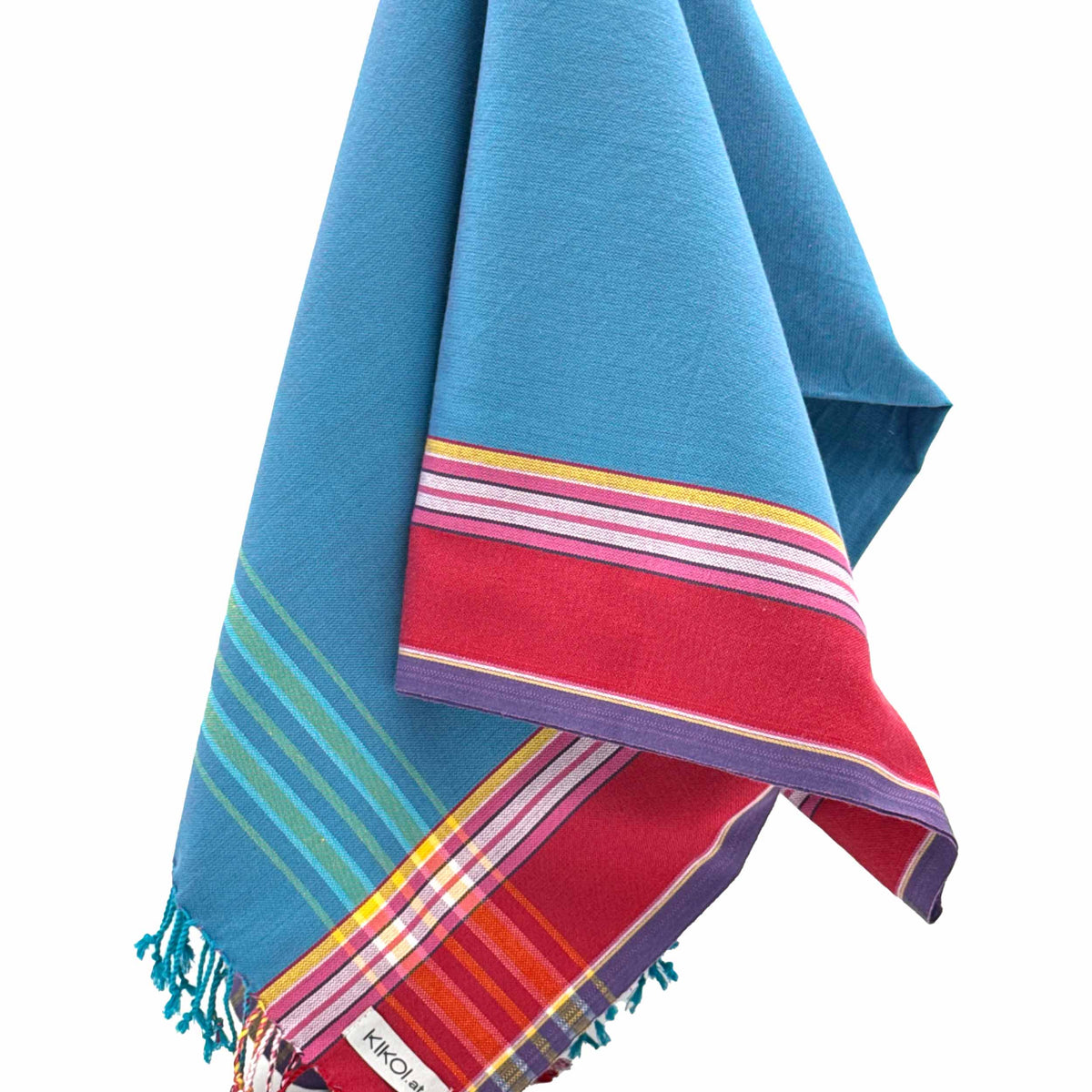 Kikoi Tuch Baumwolle Blue Strawberry