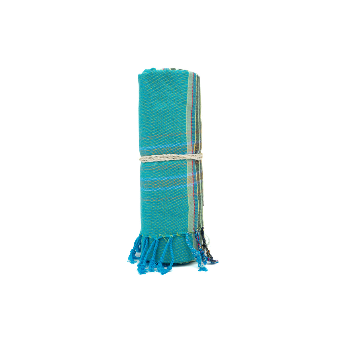 Kikoi Tuch Bauwolle Turquise Lightgreen
