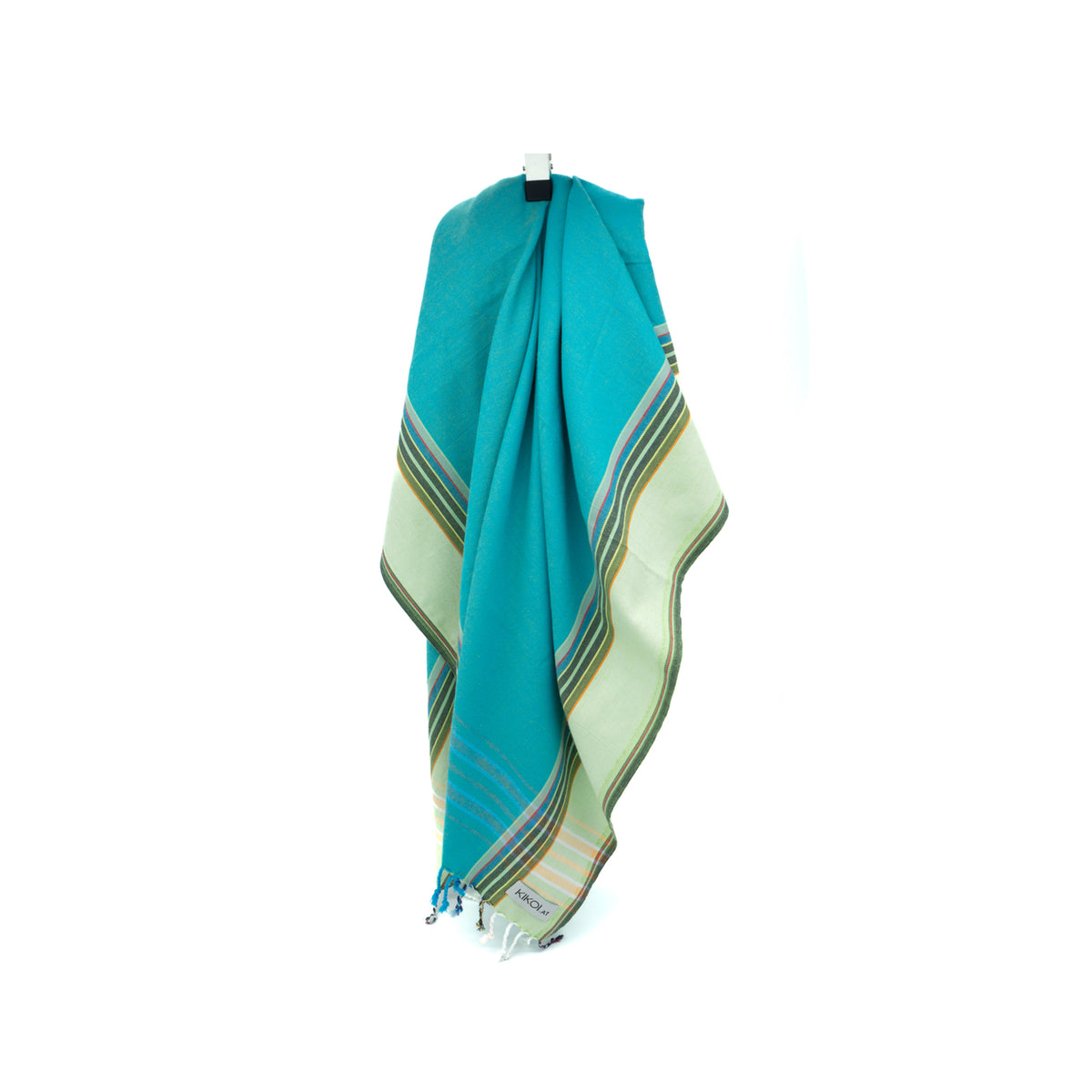 Kikoi Tuch Bauwolle Turquise Lightgreen