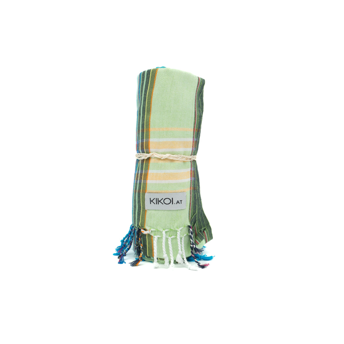 Kikoi Tuch Bauwolle Turquise Lightgreen