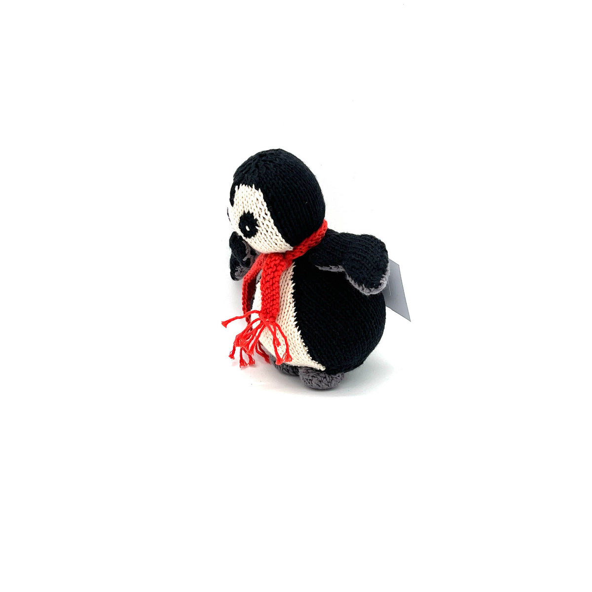Pinguin Bio-Baumwolle Small Black Cream Kuscheltier Bundu