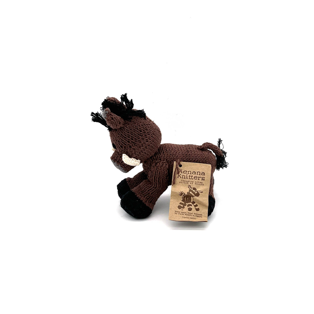 Warzenschwein Bio-Baumwolle Kuscheltier Brown Bush Baby