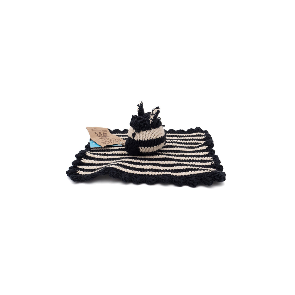 Zebra Knuffeltier Bio-Baumwolle Kuscheltier Cream Black Comforter