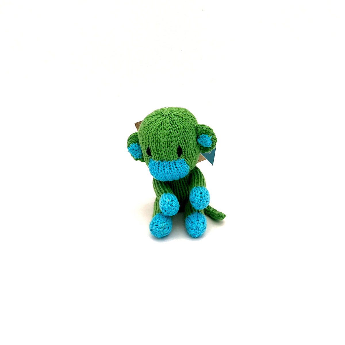 Affe Bio-Baumwolle Small Kuscheltier Green Turquise Rascal
