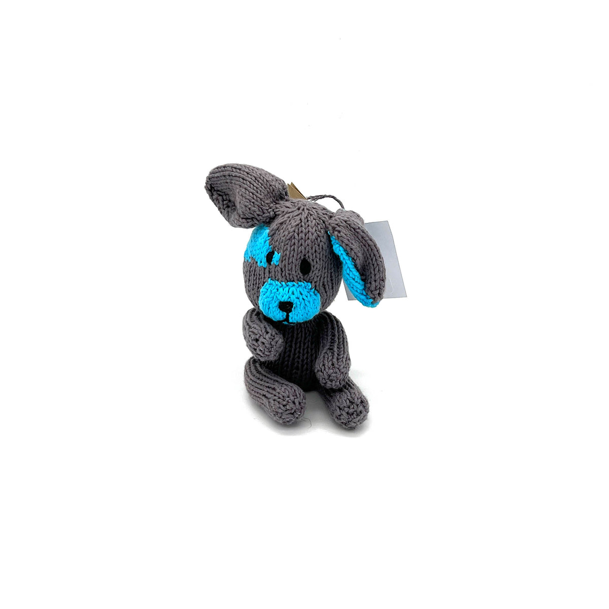 Hund Bio-Baumwolle Small Kuscheltier Grey Turquise Rascal