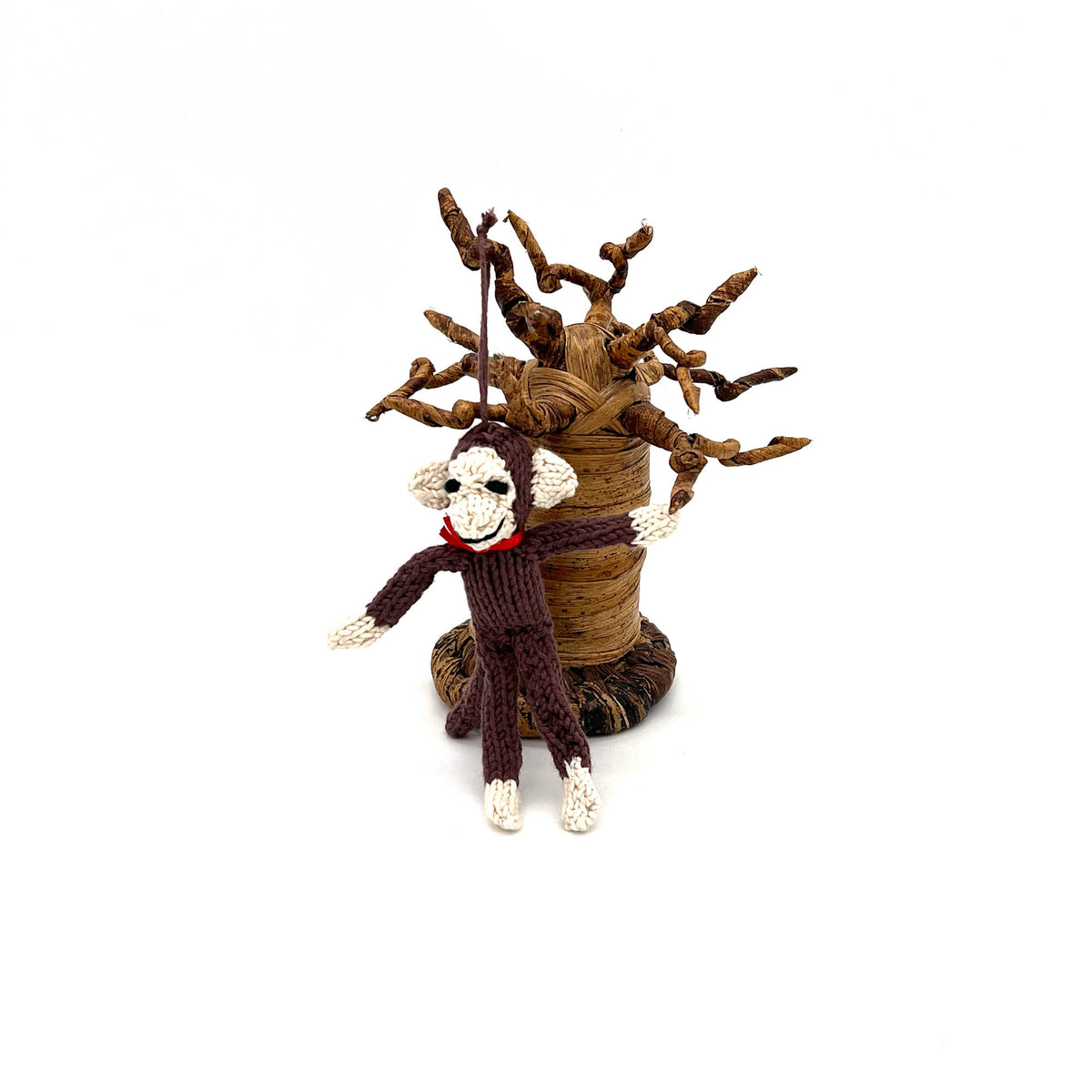 Affe Bio-Baumwolle Mini Brown zum Aufhängen