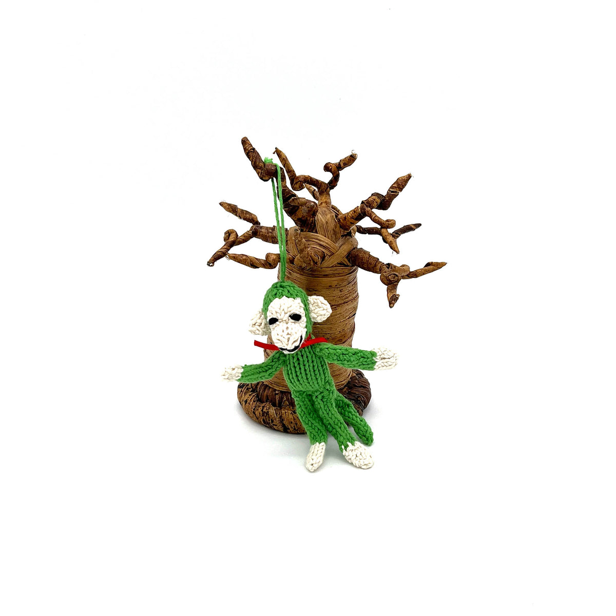 Affe Bio-Baumwolle Mini Green zum Aufhängen