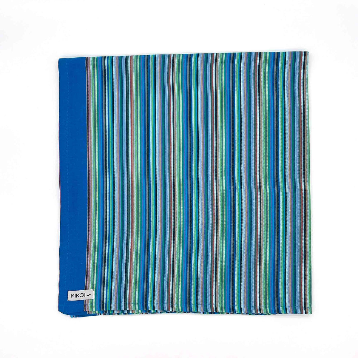 Extra Lang! Kikoi Tuch Baumwolle Long Blue Smallstripe